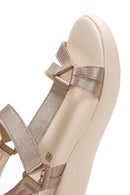 Women's Gold Ankle Strap Comfort Sandals | Derimod