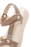 Women's Gold Ankle Strap Comfort Sandals | Derimod
