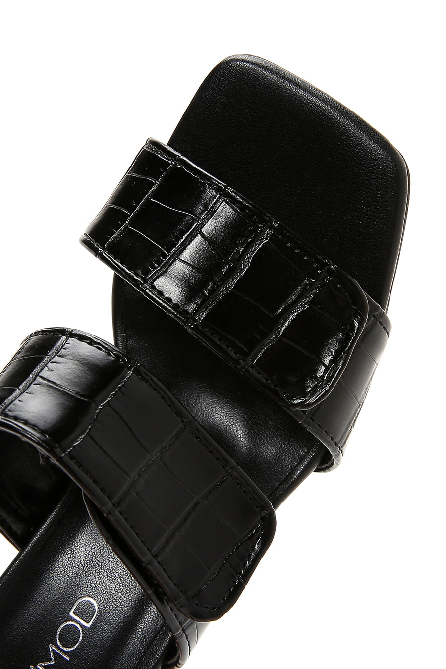 Women's Black Thin Heeled Slippers