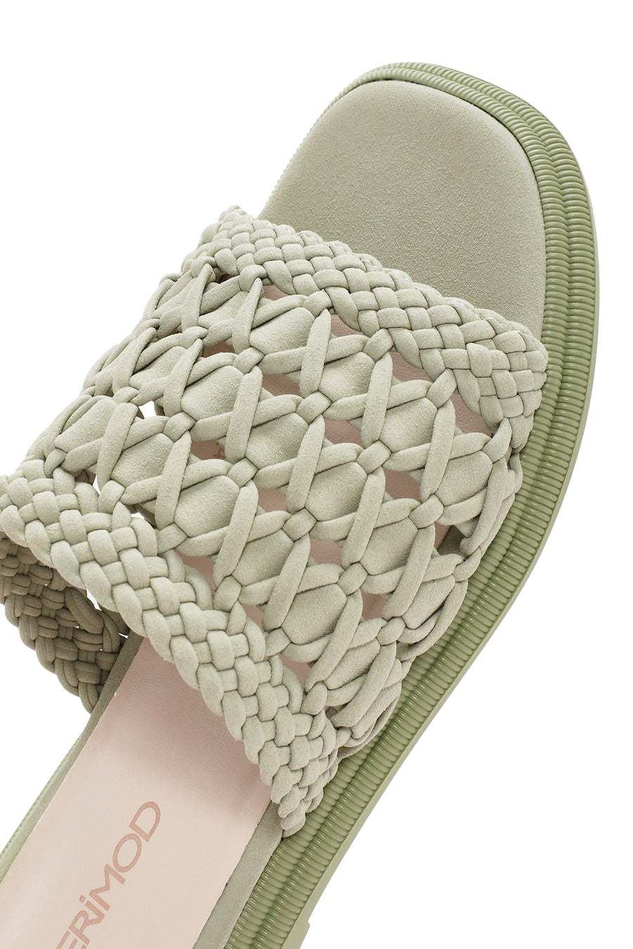 Women's Green Knitted Slippers