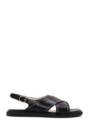 Women's Black Strappy Sandals | Derimod