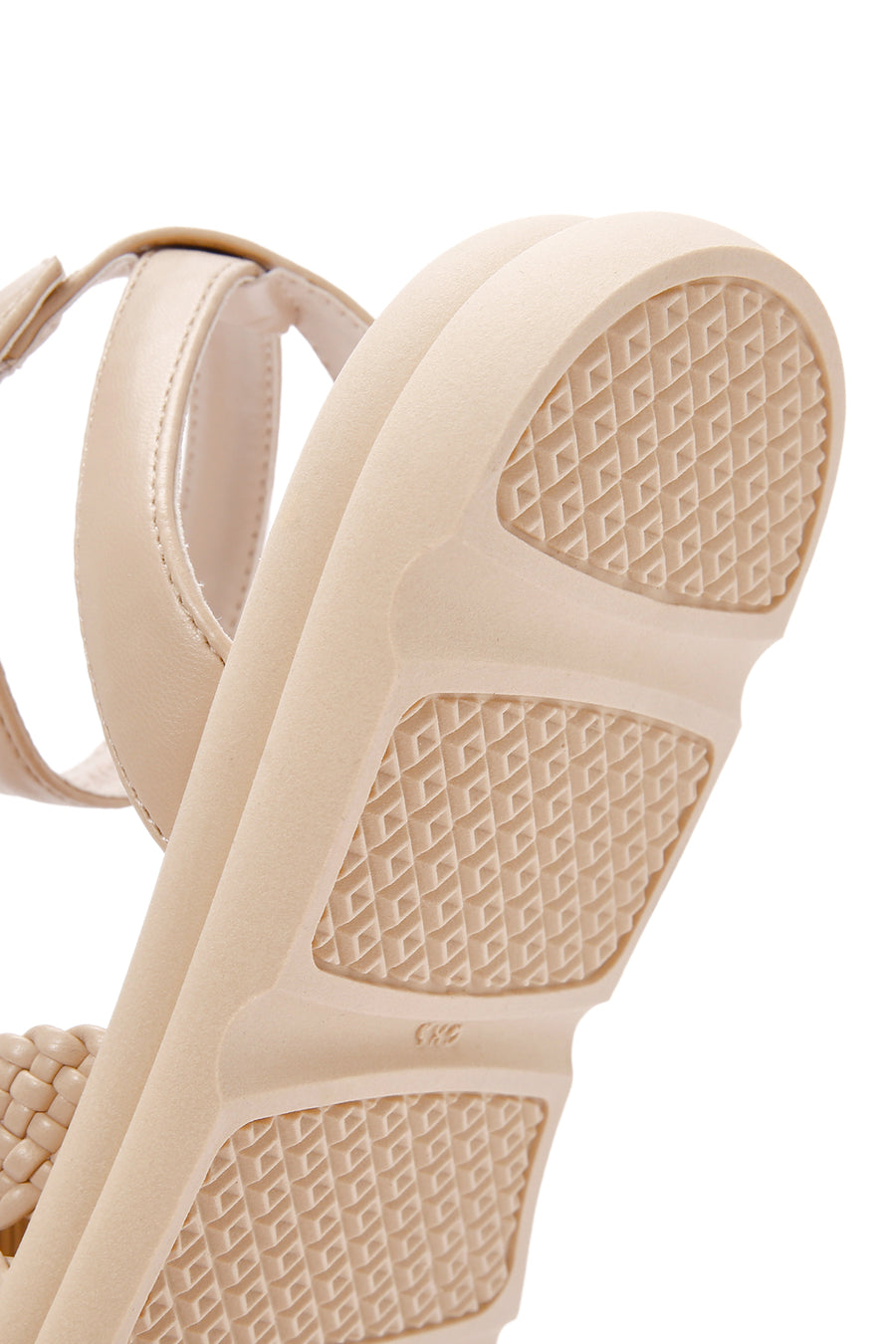 Women's Cream Ankle Strap Sandals