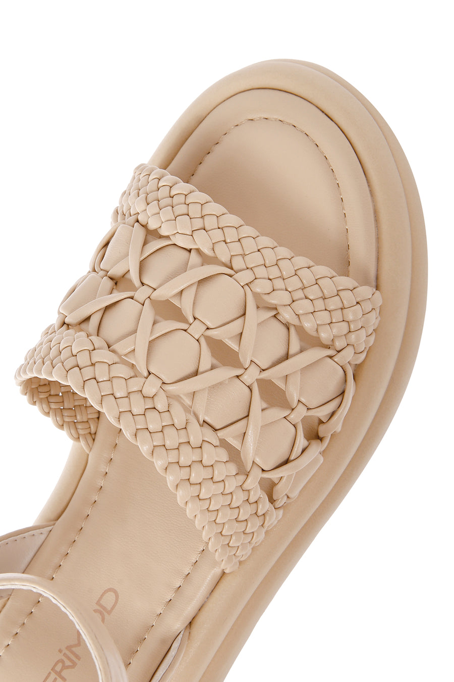 Women's Cream Ankle Strap Sandals