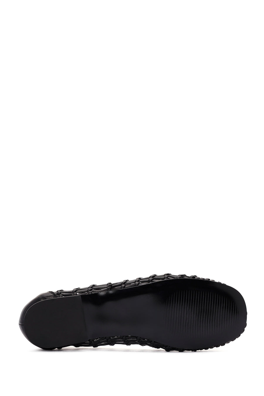 Women's Black Knitted Ballerinas