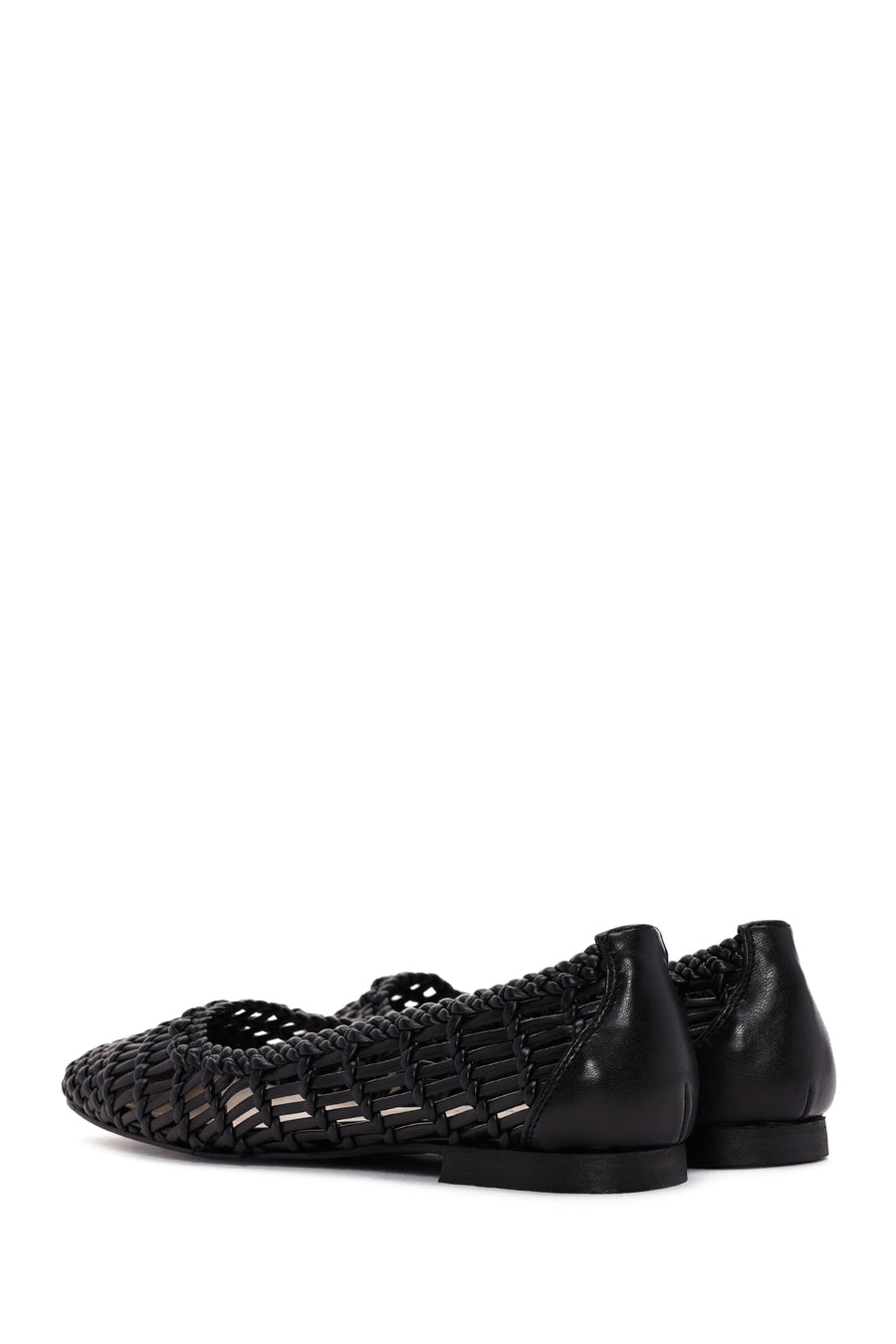 Women's Black Knitted Ballerinas