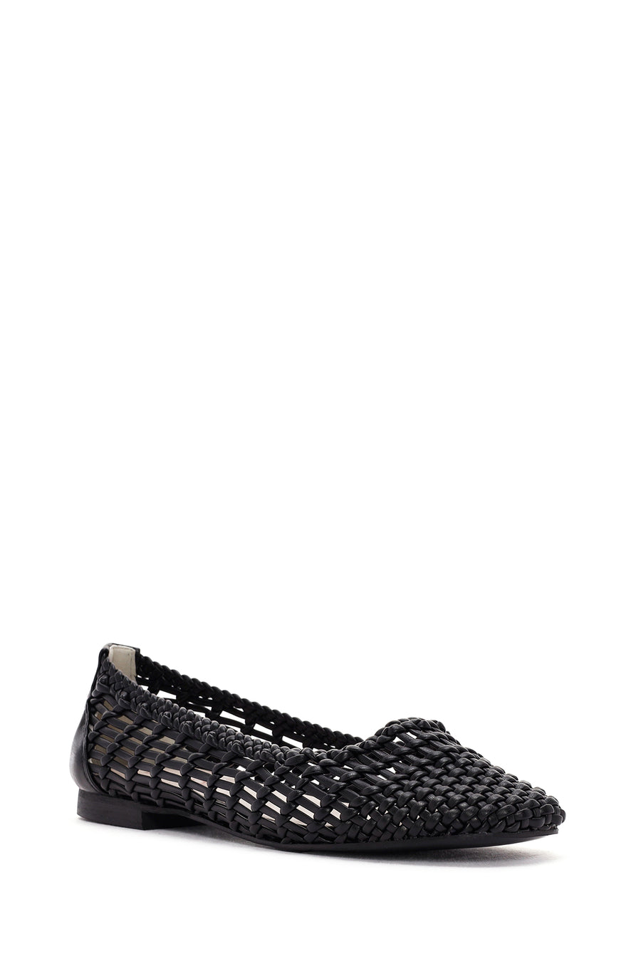Women's Black Knitted Ballerinas