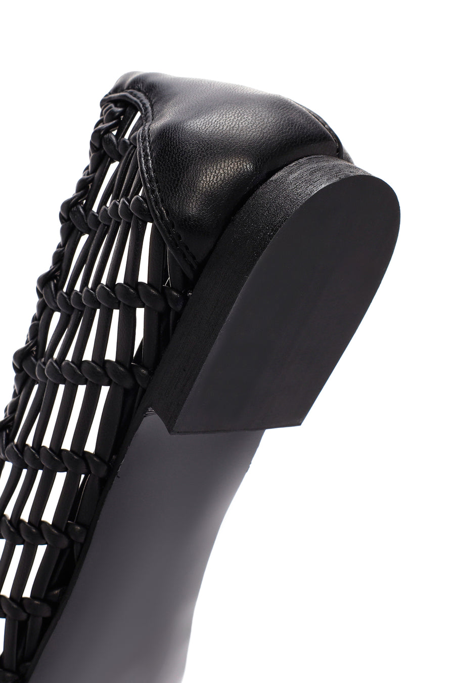 Women's Black Knitted Ballerinas