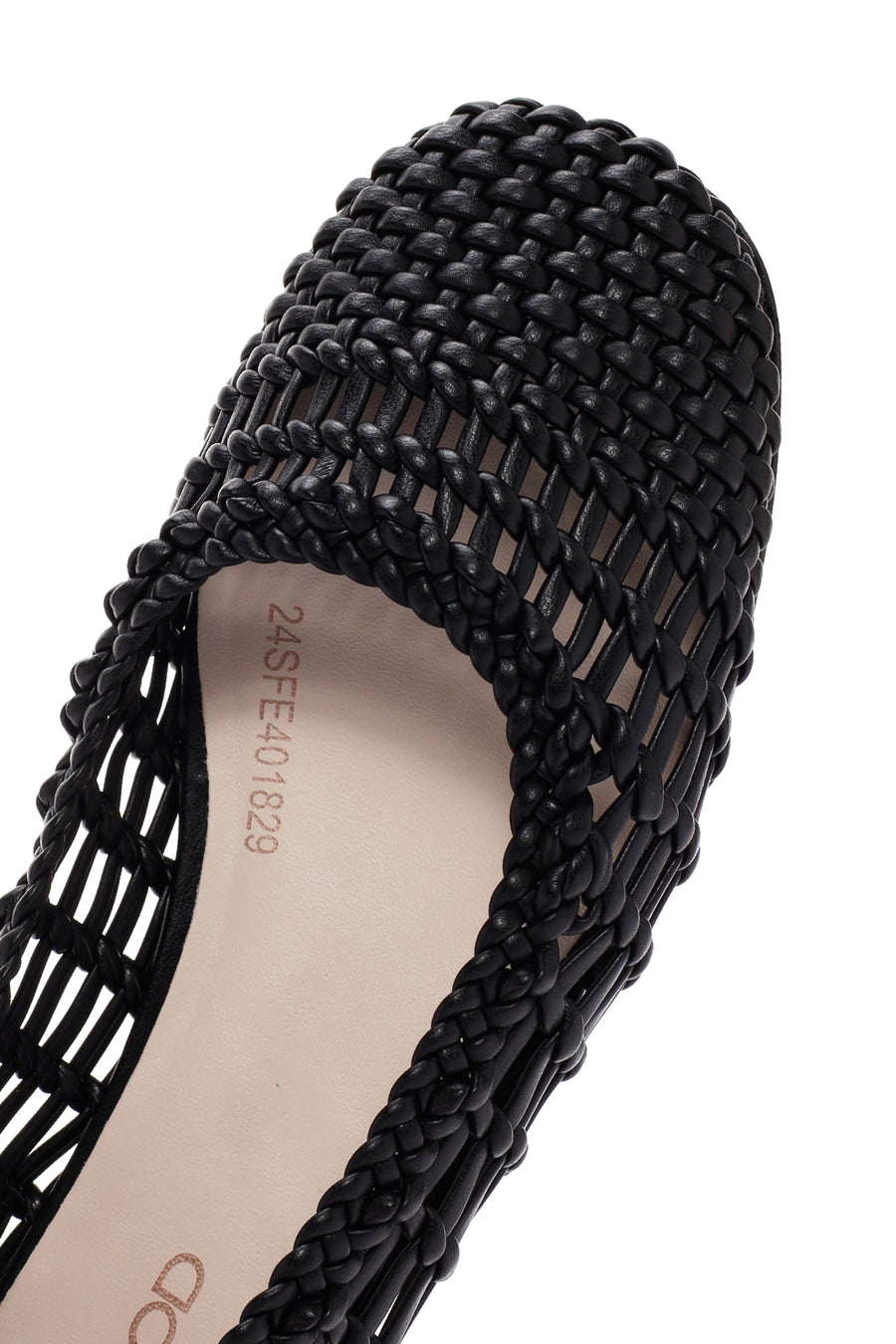 Women's Black Knitted Ballerinas