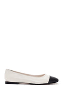Women's Cream Ballerinas | Derimod