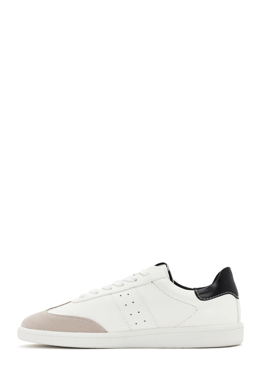 Women's White Lace-Up Sneaker