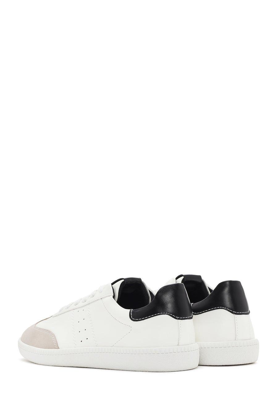 Women's White Lace-Up Sneaker