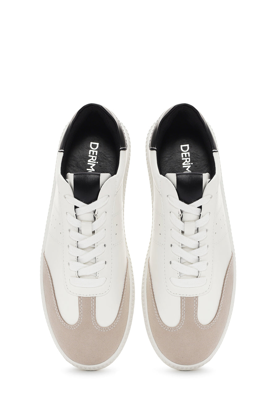 Women's White Lace-Up Sneaker