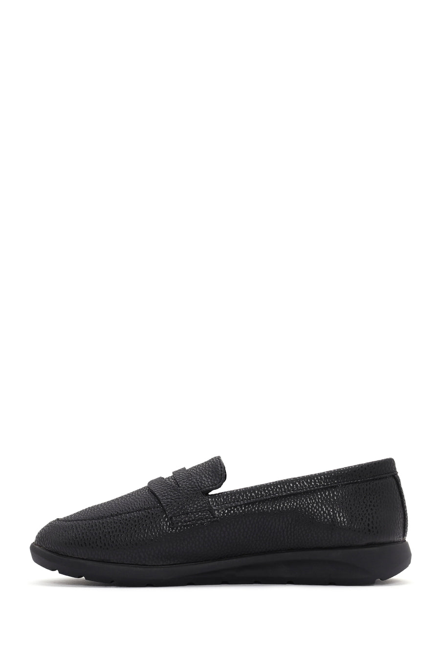 Women's Black Masculine Loafer