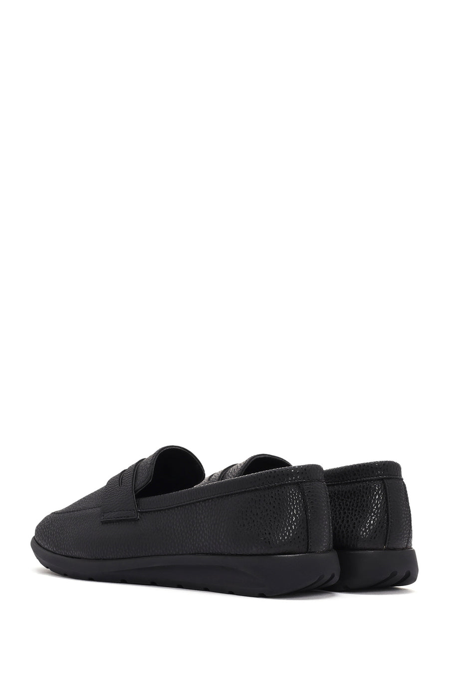 Women's Black Masculine Loafer