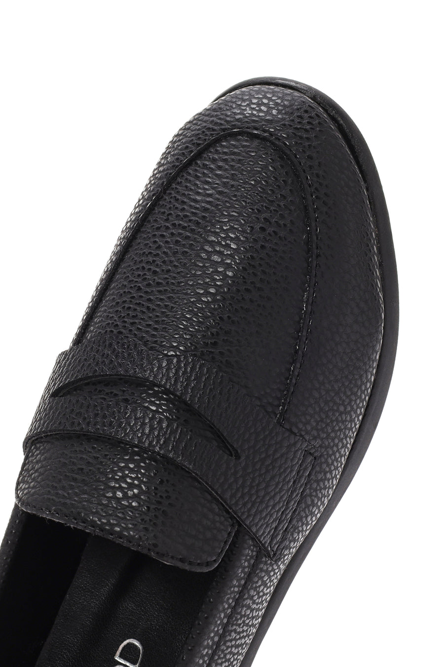 Women's Black Masculine Loafer