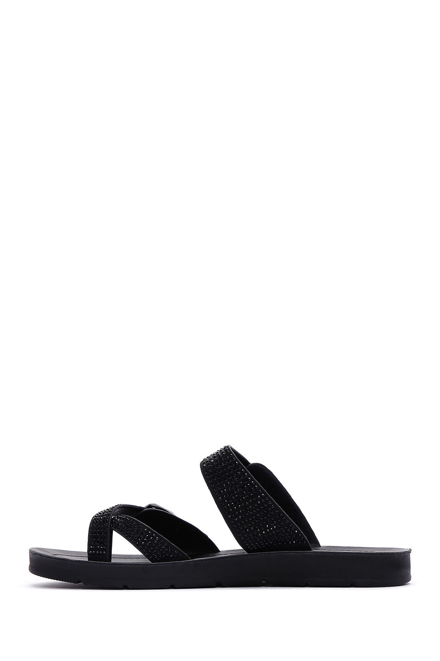 Women's Black Stone Flip Flops