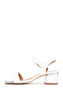 Women's White Ankle Strap Heeled Sandals | Derimod