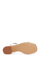 Women's White Ankle Strap Heeled Sandals | Derimod