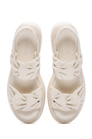 Women's Cream Ankle Strap Sandals | Derimod