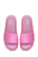Women's Fuchsia Jelly Slippers | Derimod