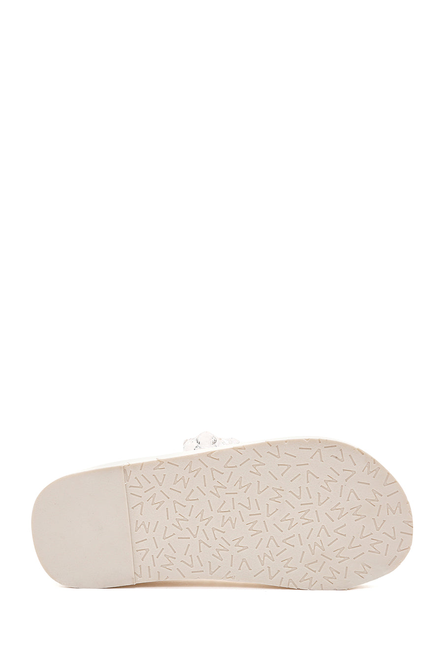 Women's White Jelly Filled Heeled Slippers