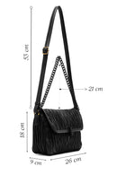 Women's Black Long Strap Crossbody Bag | Derimod