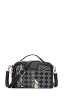 Women's Black Long Strap Printed Shoulder Bag | Derimod