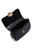 Women's Black Chain Strap Mini Crossbody Bag | Derimod