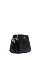 Women's Black Long Strap Printed Crossbody Bag | Derimod
