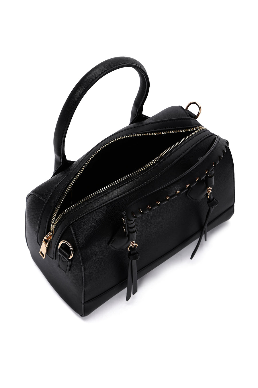 Women's Black Long Strap Shoulder Bag
