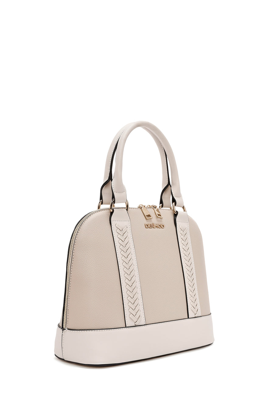 Women's Cream Long Strap Shoulder Bag