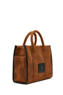 Women's Brown Long Strap Plush Handbag | Derimod