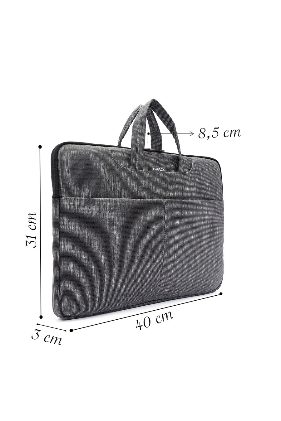 D-Pack Erkek Gri Kumaş Laptop Çantası