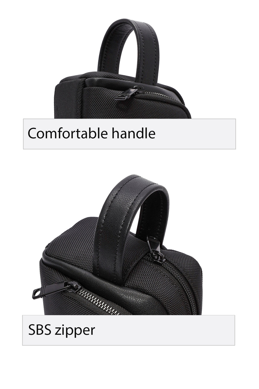 D-Pack Erkek Siyah Kumaş El Çantası