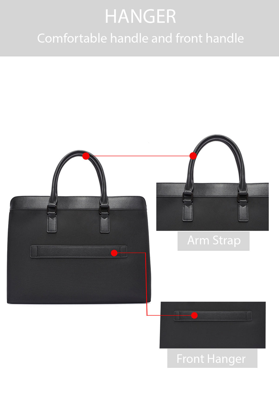 D-Pack Erkek Siyah Uzun Askılı Evrak Çantası
