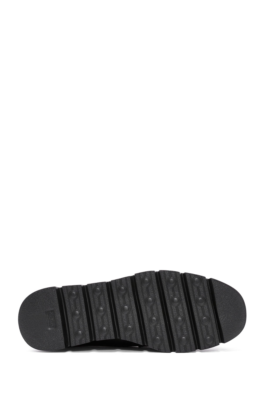 Women's Black Buckle Detailed Leather Comfort Loafer