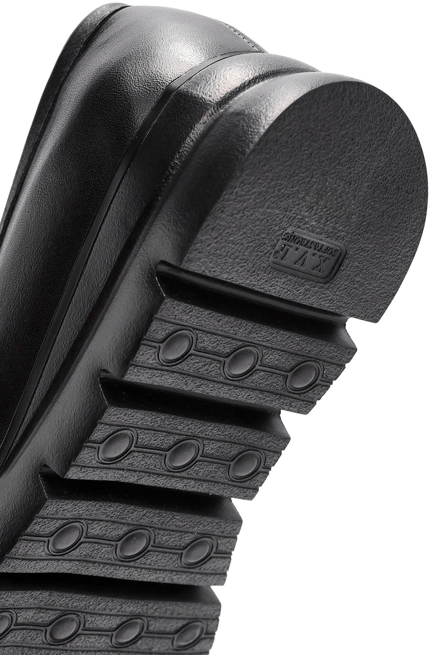 Women's Black Buckle Detailed Leather Comfort Loafer