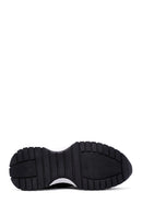 Women's Black Lace-Up Leather Sneaker | Derimod