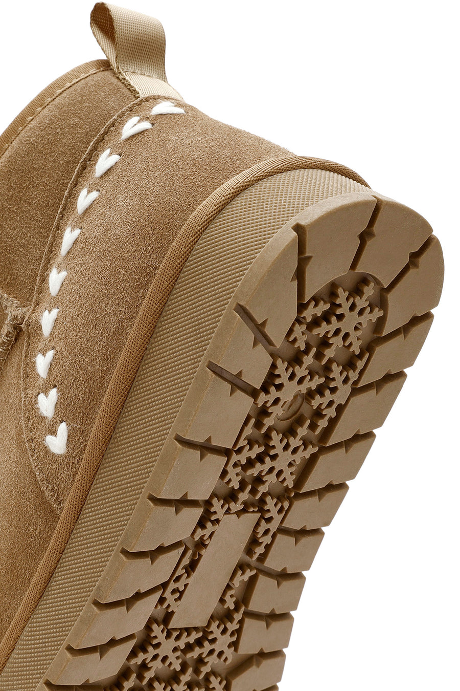 Women's Camel Fur Detailed Suede Leather Boots