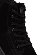 Men's Black Zippered Nubuck Sports Boots | Derimod