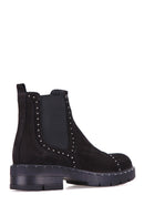 Studded Women's Suede Boots | Derimod