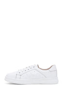 Women's White Leather Sneaker | Derimod