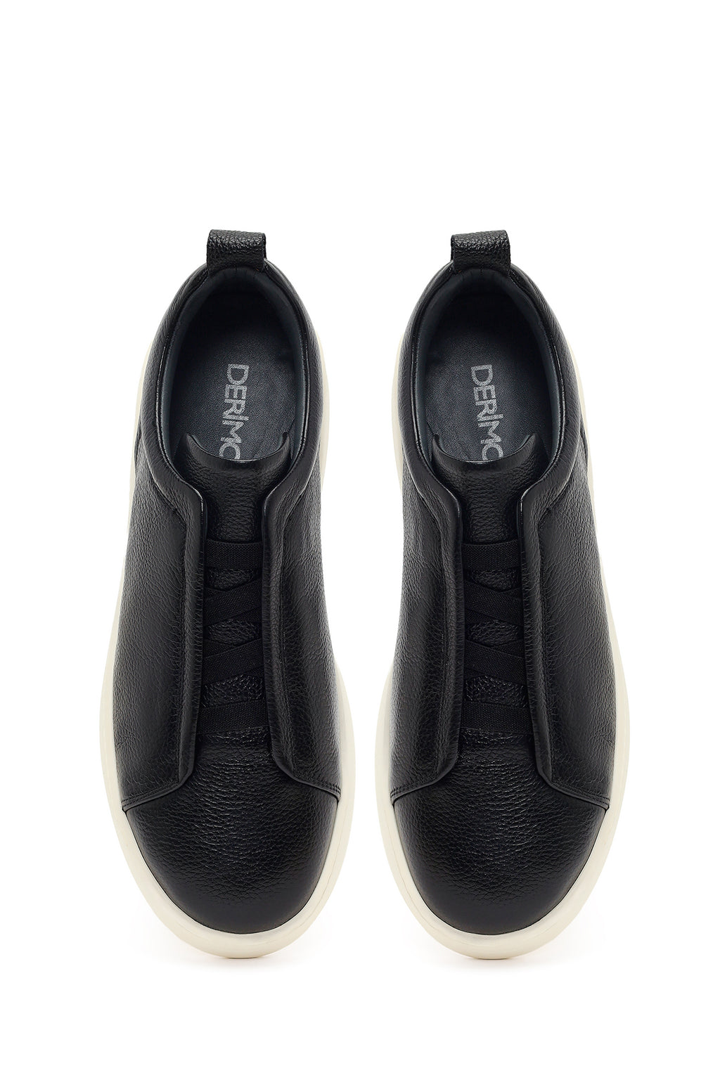 Erkek Siyah Deri Sneaker