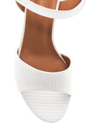 Women's White Thick Heeled Sandals | Derimod