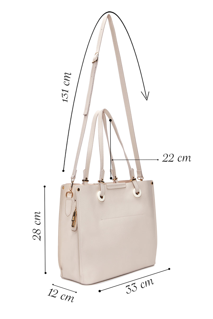 Women's Cream Shoulder Bag