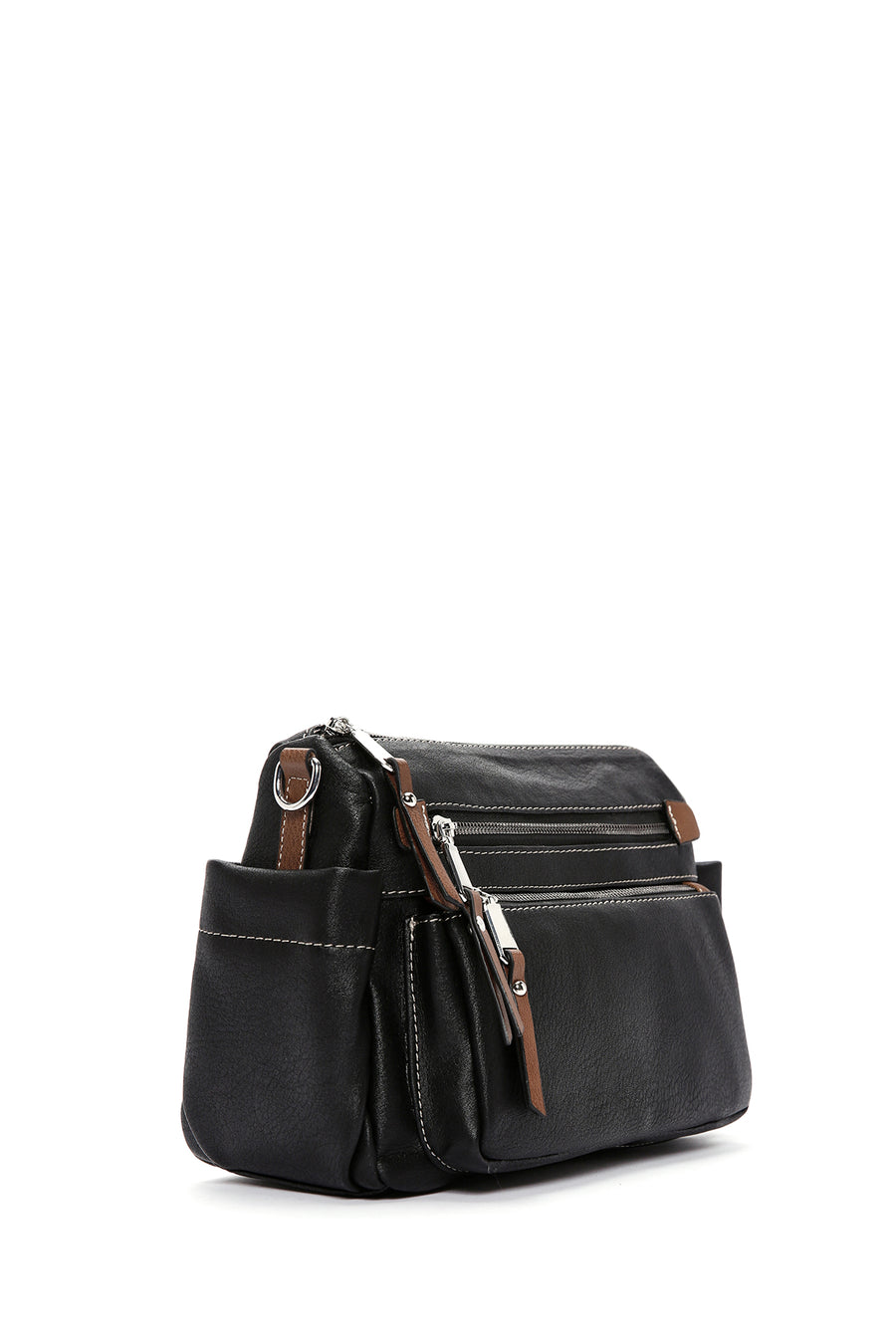 Women's Black Long Strapped Crossbody Bag