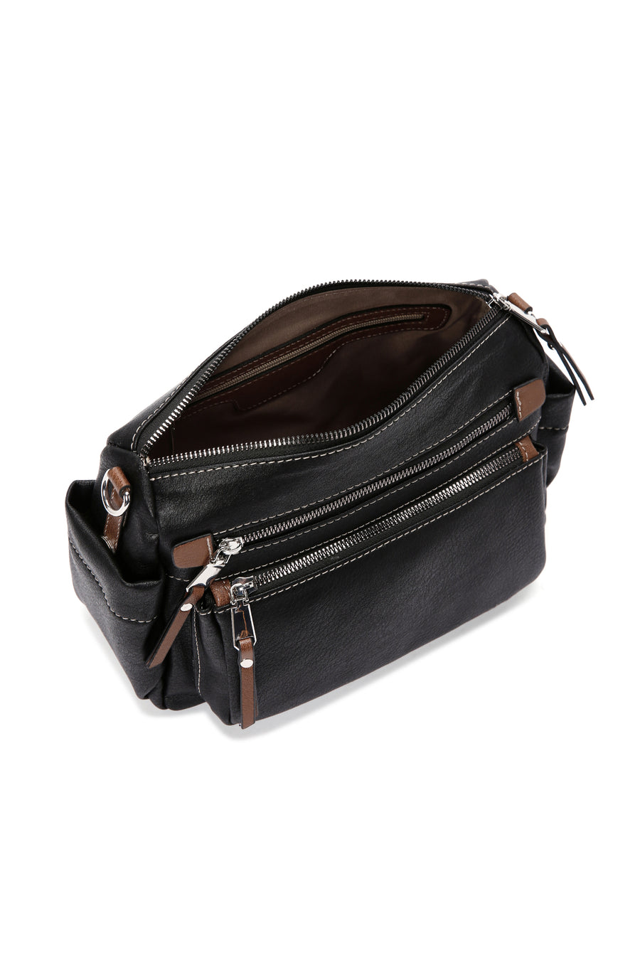Women's Black Long Strapped Crossbody Bag