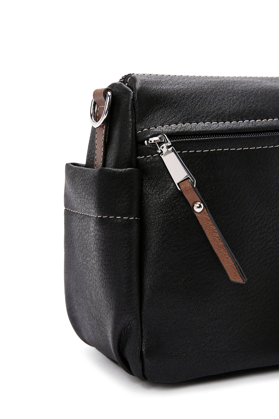 Women's Black Long Strapped Crossbody Bag