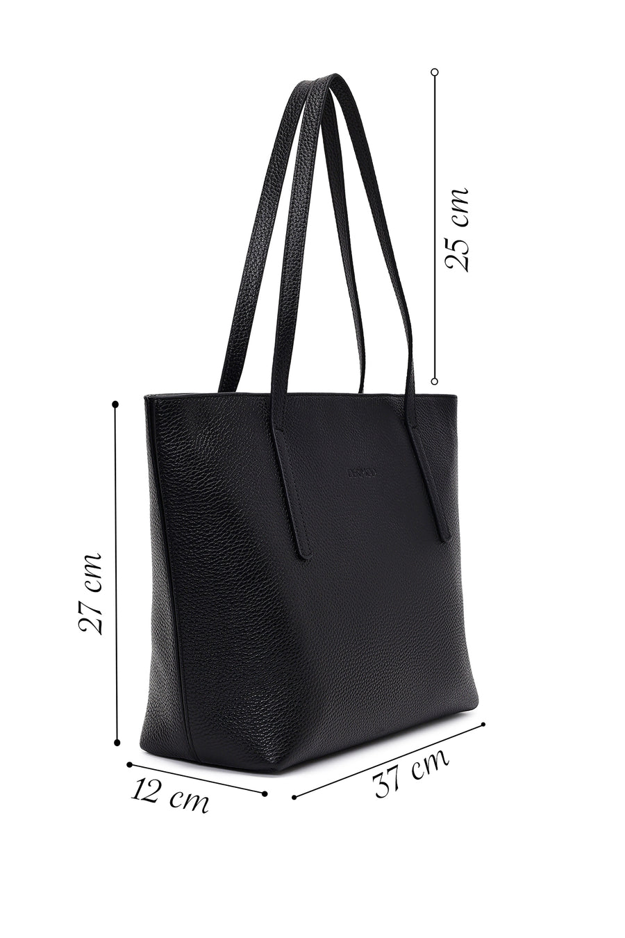 Women's Black Leather Shoulder Bag