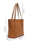 Women's Tan Leather Shoulder Bag | Derimod